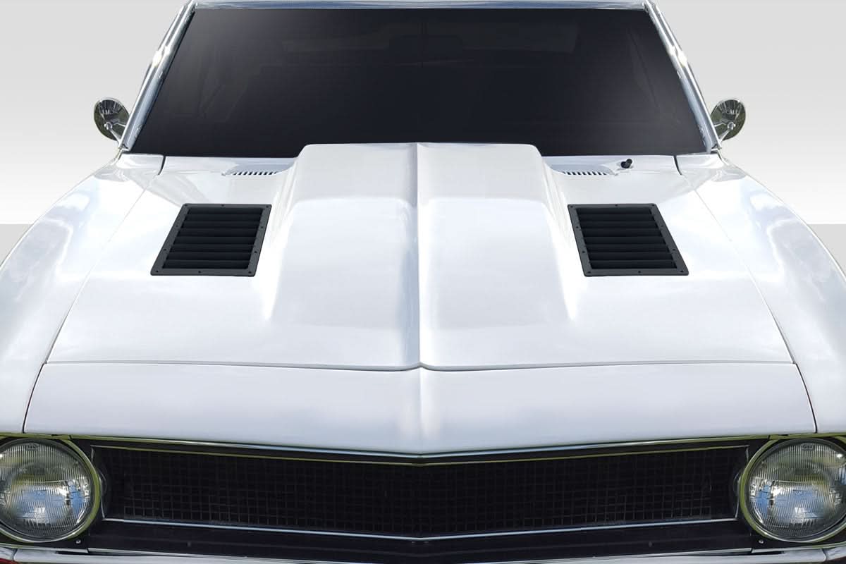 1967-1969 Chevrolet Camaro GT1 Style Hood Vents 2 Piece - FRP