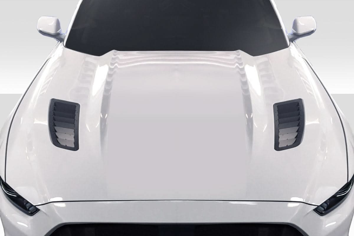 2015-2023 Ford Mustang GT1 Style Side Hood Vents - 2 Piece - FRP
