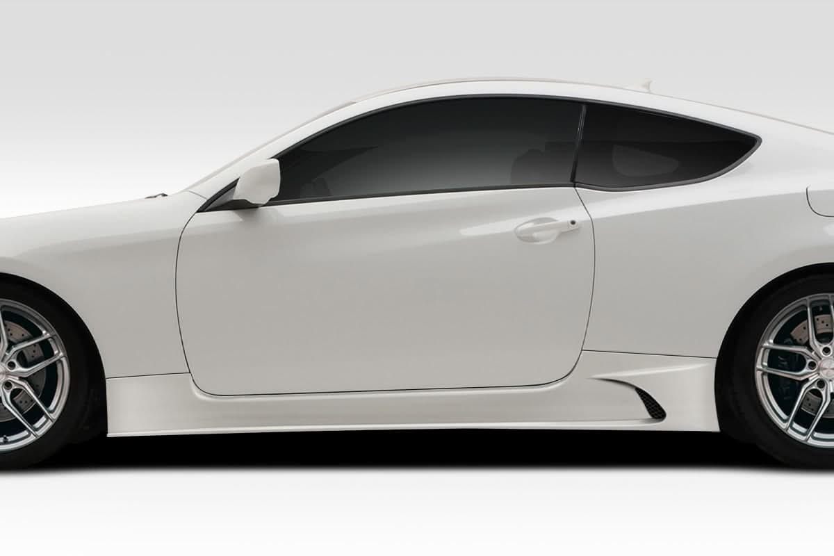 2010-2016 Hyundai Genesis Coupe Flux Style Side Skirts - 2 Piece FRP