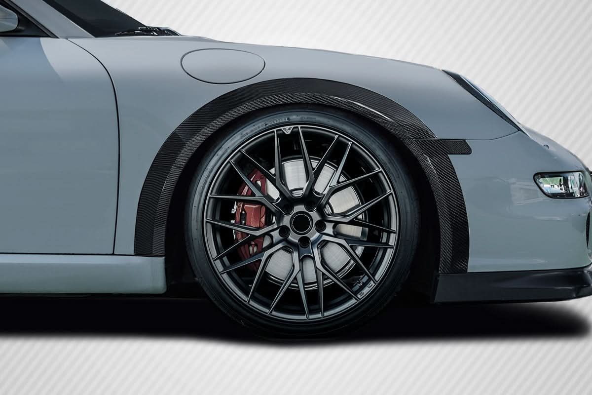 2005-2011 Porsche 911 Carrera GT3 Look Front Fender Flares - Carbon Fiber