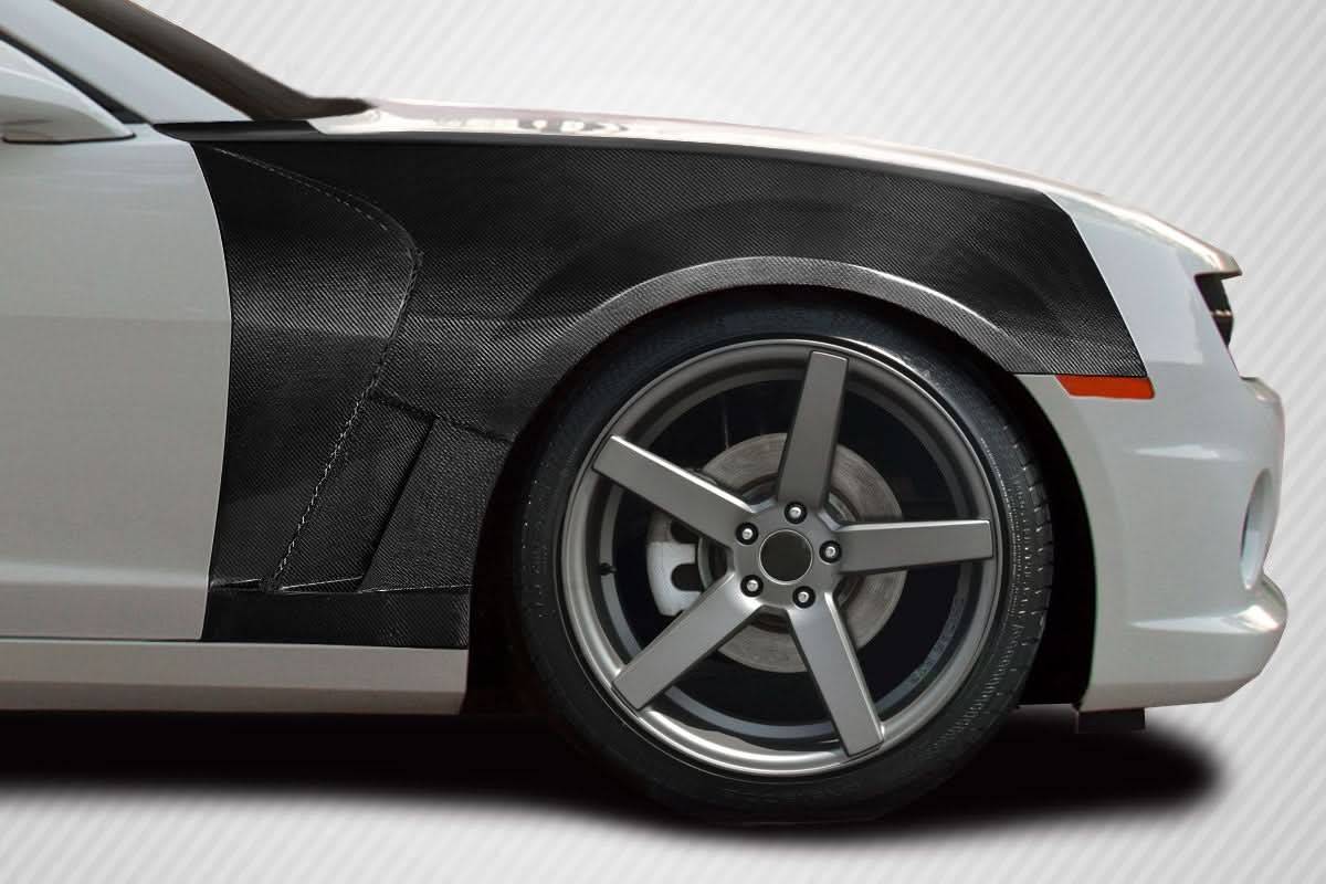 2010-2015 Chevrolet Camaro AMS Style Front Fenders - Carbon Fiber
