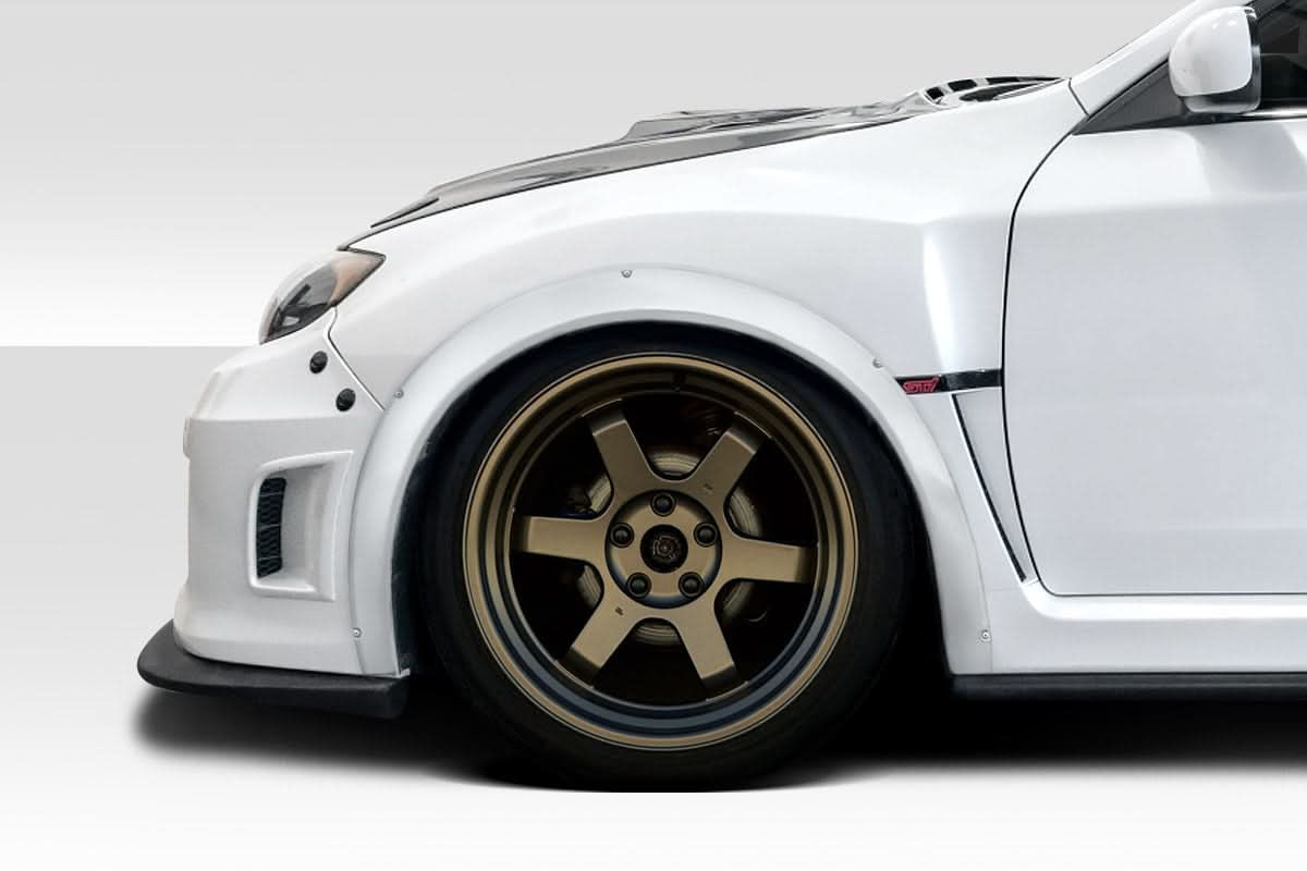 2011-2014 Subaru Impreza WRX STI Rally Style Front Fender Flares - FRP