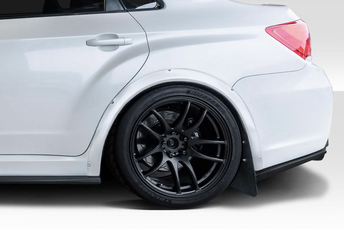 2011-2014 Subaru Impreza WRX STI Rally Style Rear Fender Flares - FRP