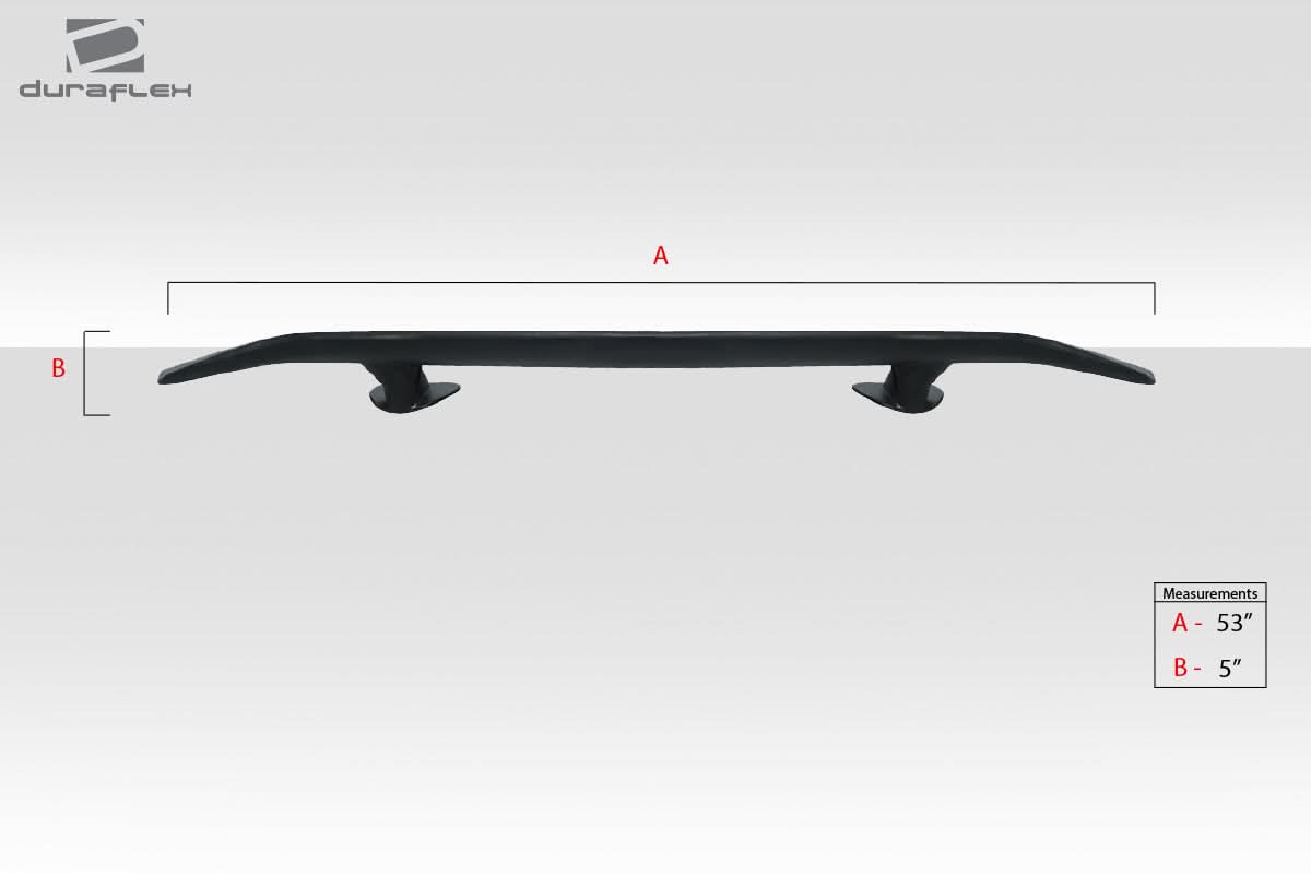 Universal K5 Style Rear Wing Spoiler - 1 Piece - FRP