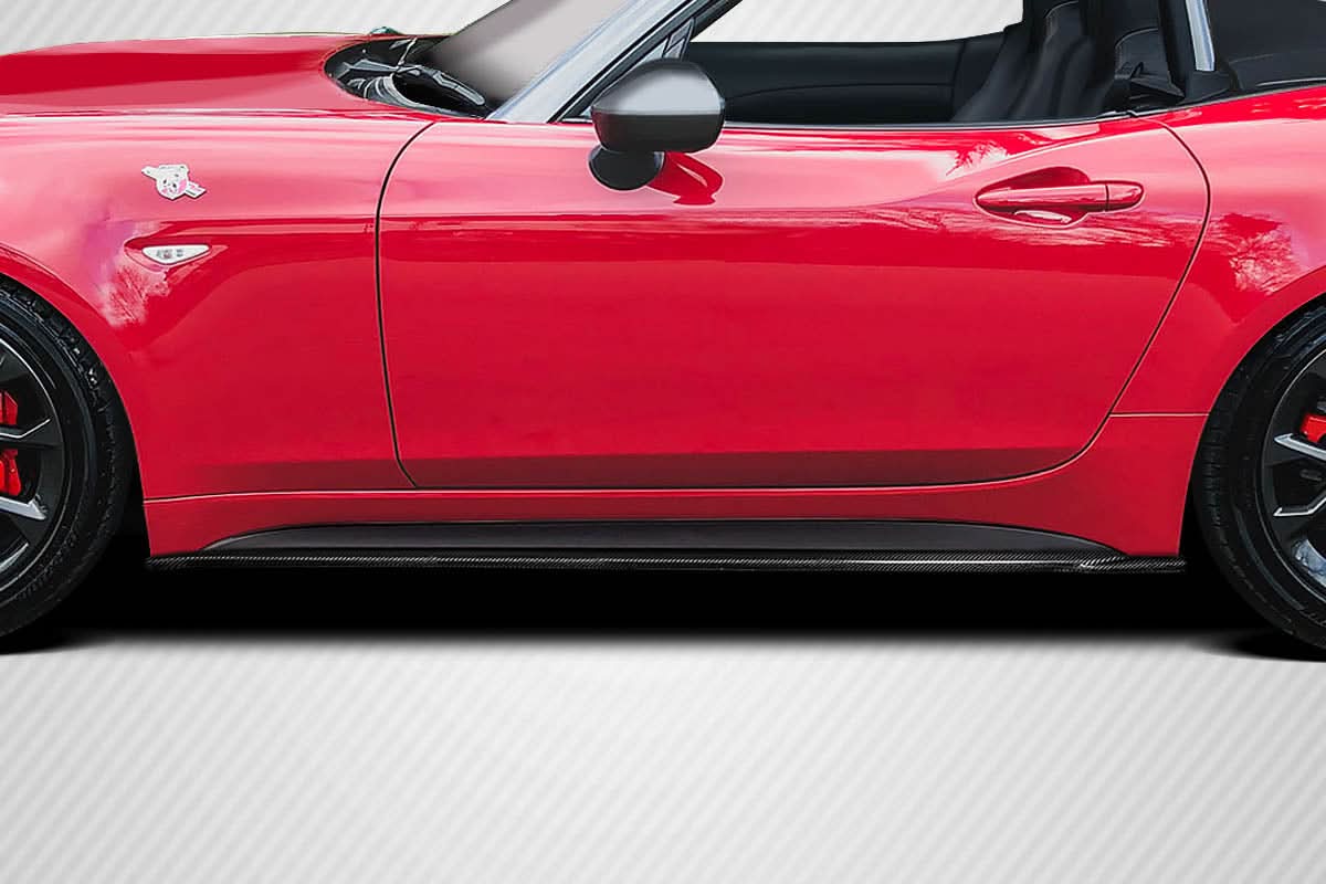 2017-2020 Fiat 124 Spider Speed Style Side Skirt Splitters - Carbon