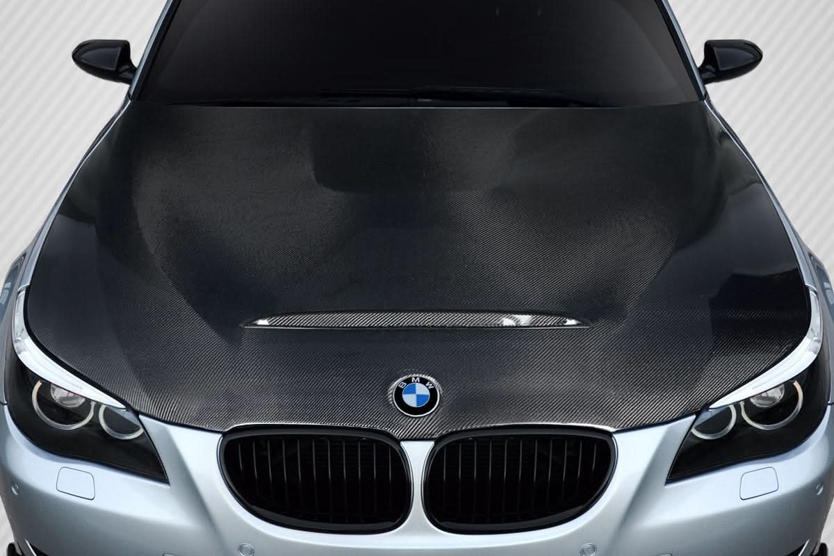 2004-2010 BMW 5 Series GTS Look Hood - 1 Piece - Carbon Fiber