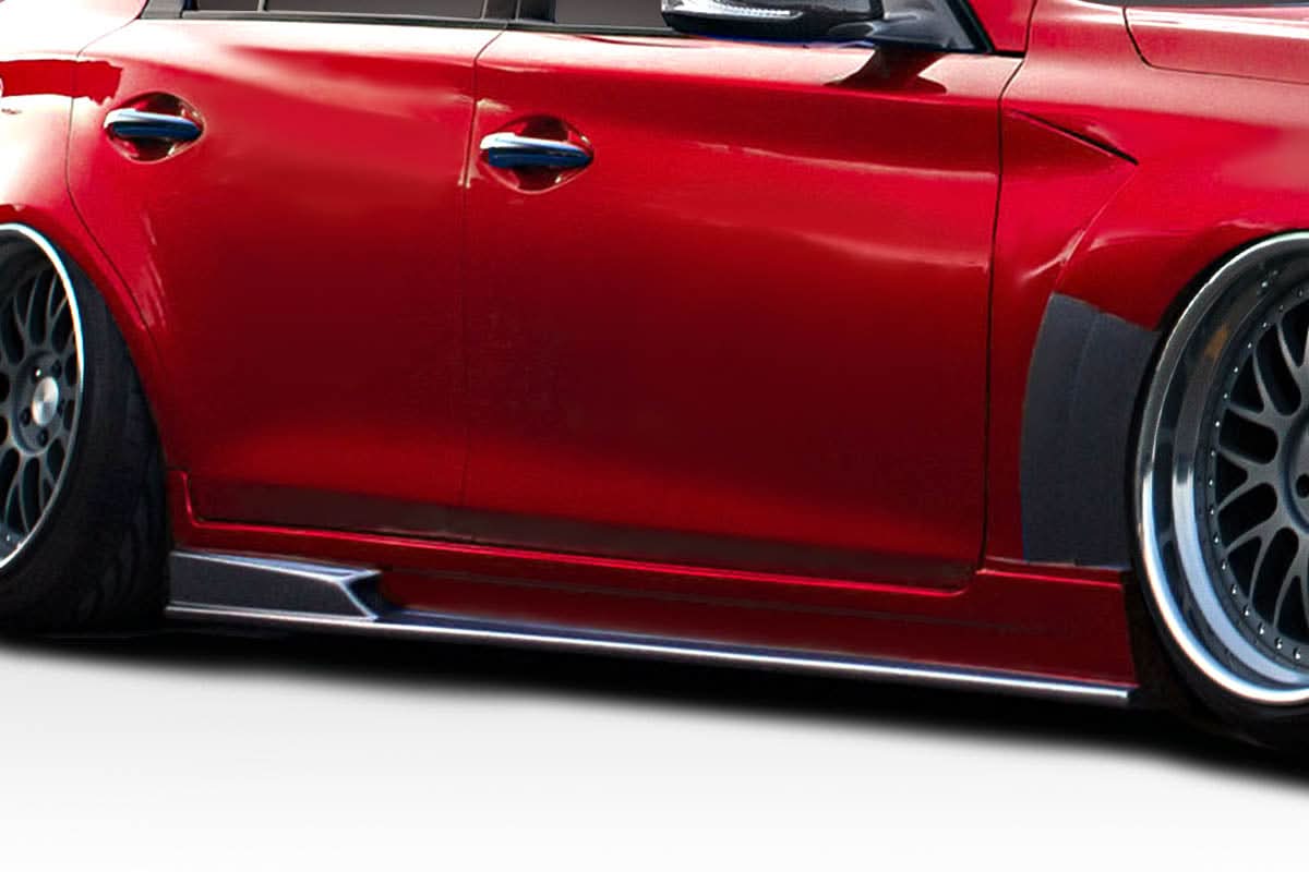 2014-2018 Infiniti Q50 Bltz Style Side Skirts - 2 Piece - FRP