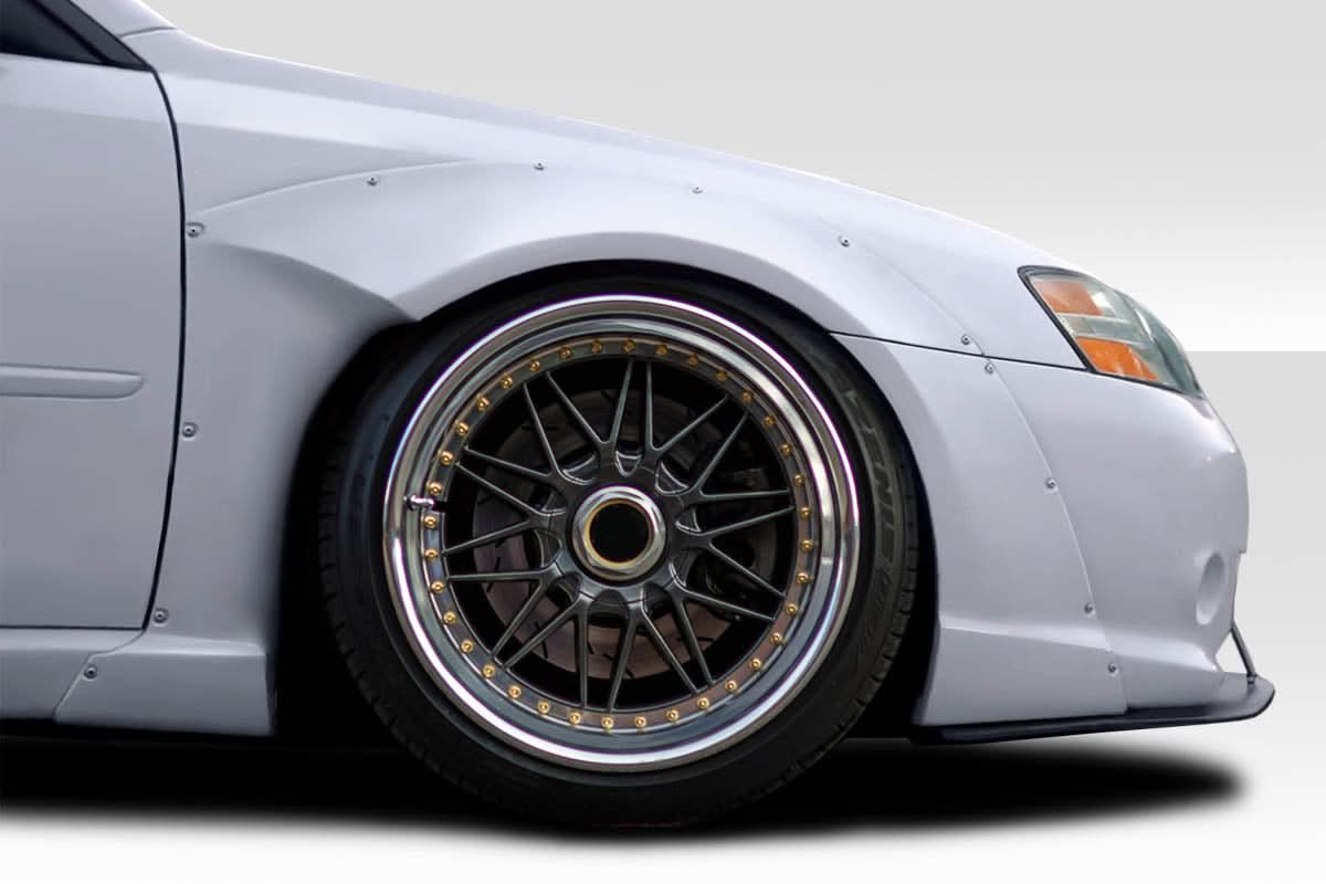 2005-2009 Subaru Legacy MSR Style Wide Front Fender Flares 4 Piece - FRP