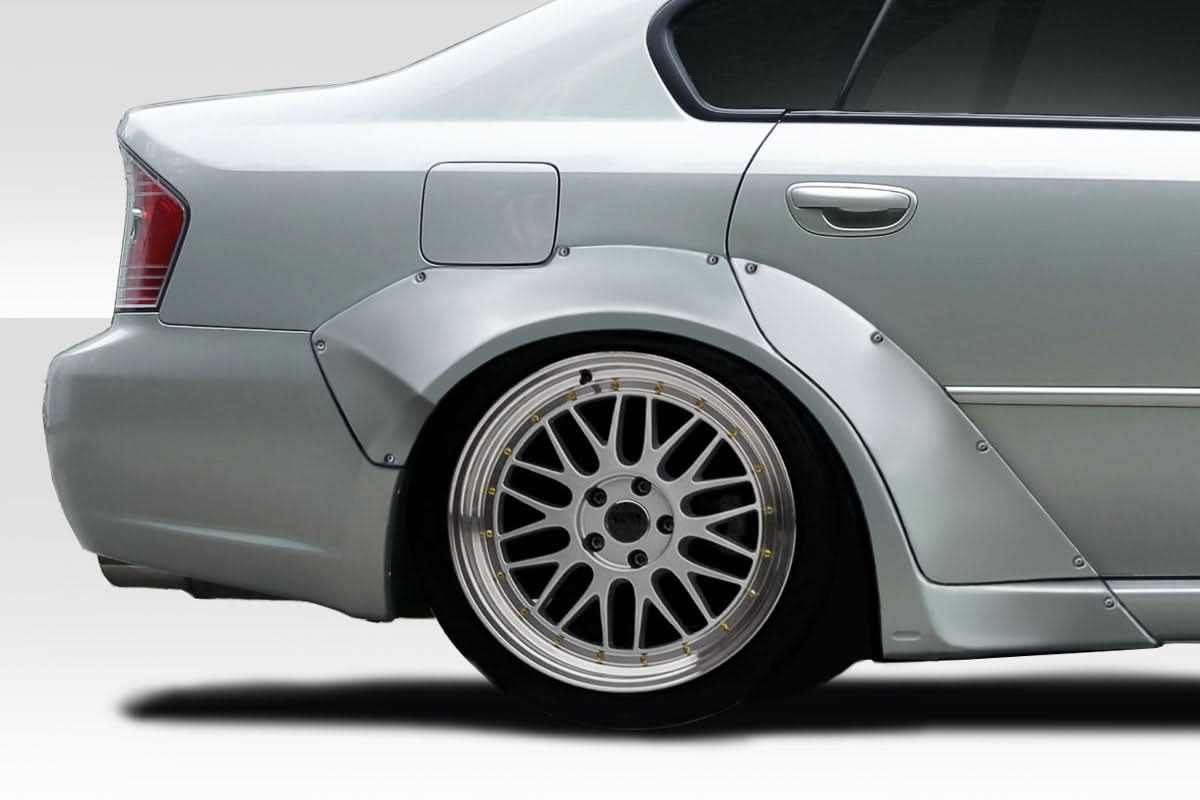 2005-2009 Subaru Legacy MSR Style Wide Rear Fender Flares 4 Piece - FRP