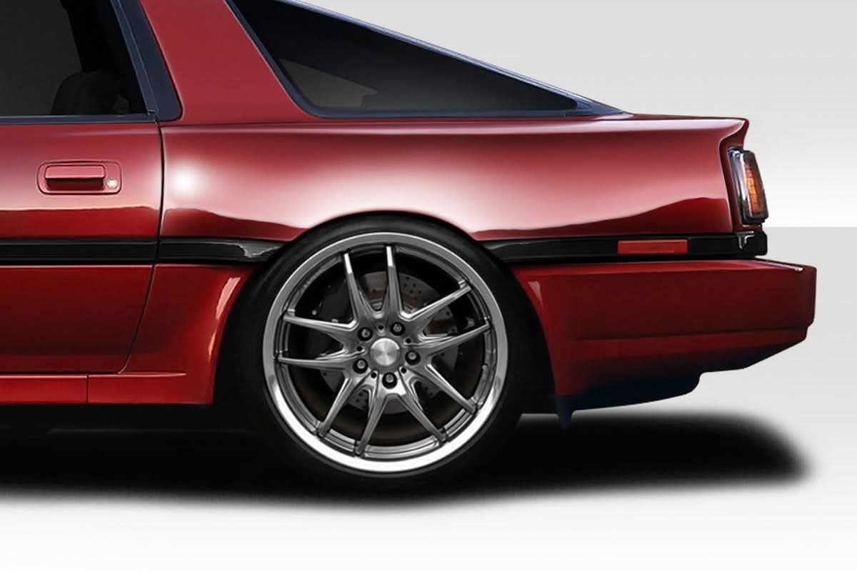 1986-1992 Toyota Supra A70 A Spec Style Rear Flares - 2 Piece - FRP