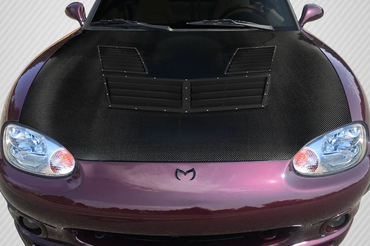 1999-2005 Mazda Miata Iceman Style Hood - Carbon Fiber