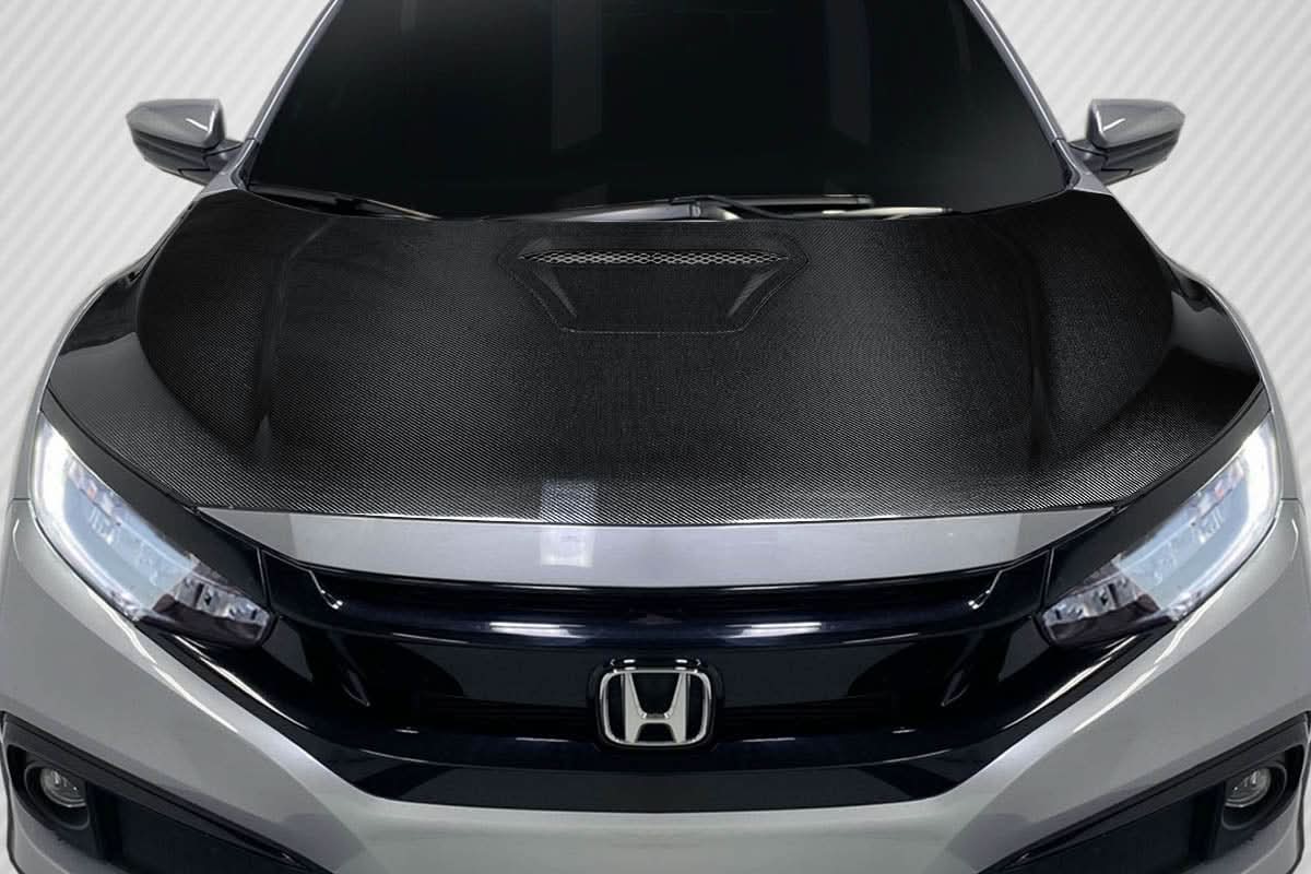 2016-2021 Honda Civic Type R Look Hood - 1 Piece