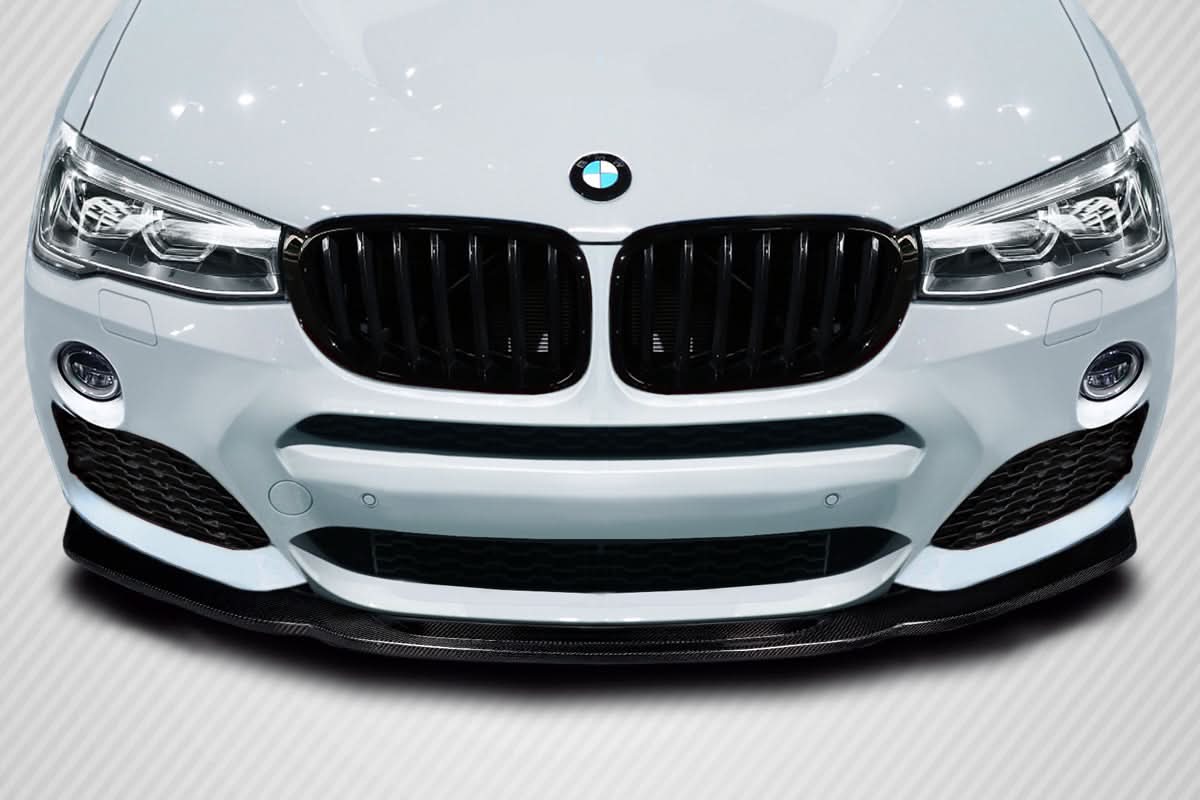 2015-2017 BMW X3 X4 CS Style Front Lip Spoiler - Carbon Fiber