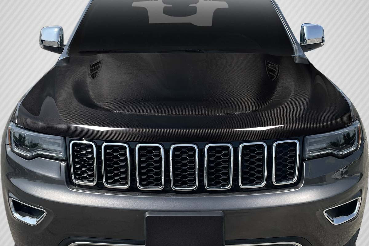2011-2022 Jeep Grand Cherokee Delta Style Hood - Carbon Fiber