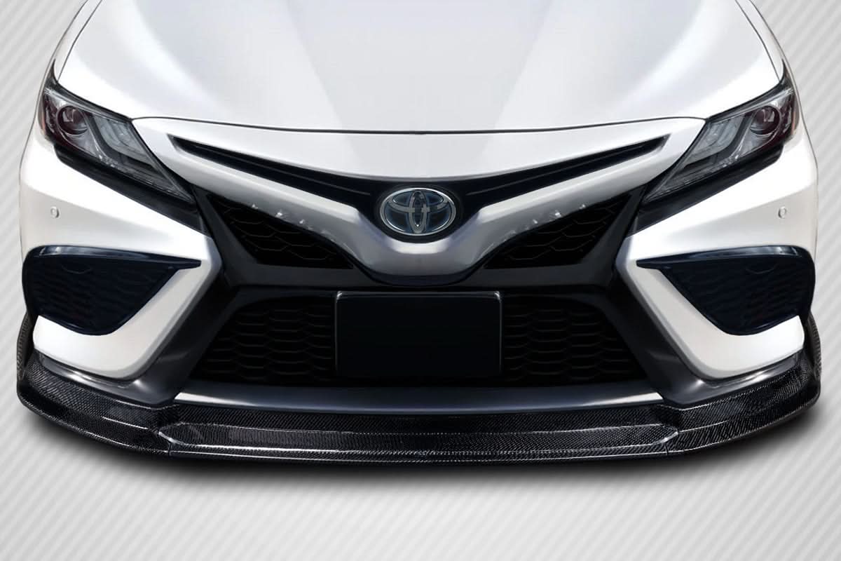 2018-2023 Toyota Camry R Spec Style Front Lip Spoiler - Carbon Fiber