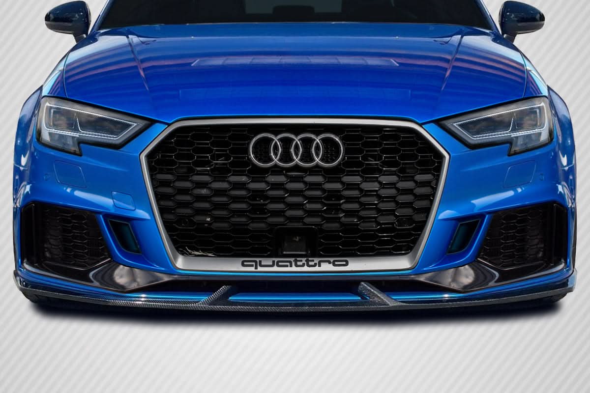 2018-2020 Audi RS3 JCSL Style Front Lip Spoiler Air Dam - Carbon Fiber