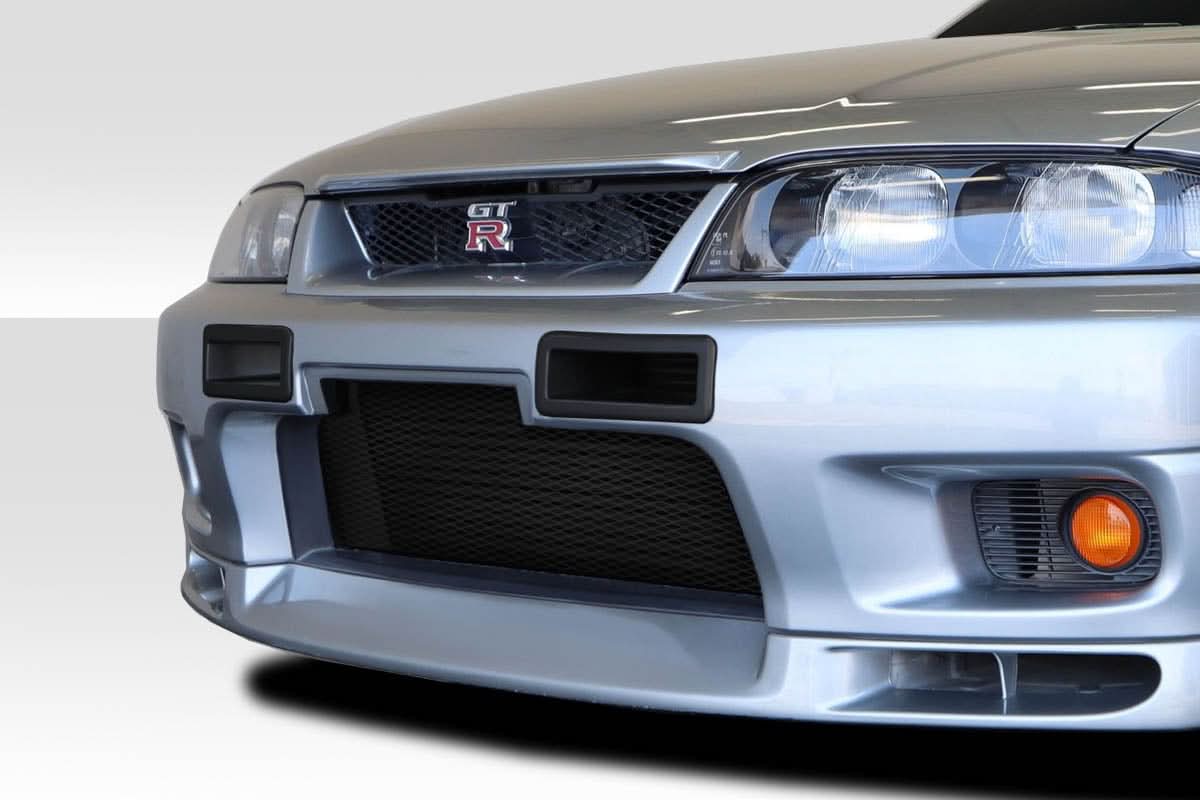 Universal R33 Look Front Bumper Air Vent Ducts - 2 Pieces - FRP