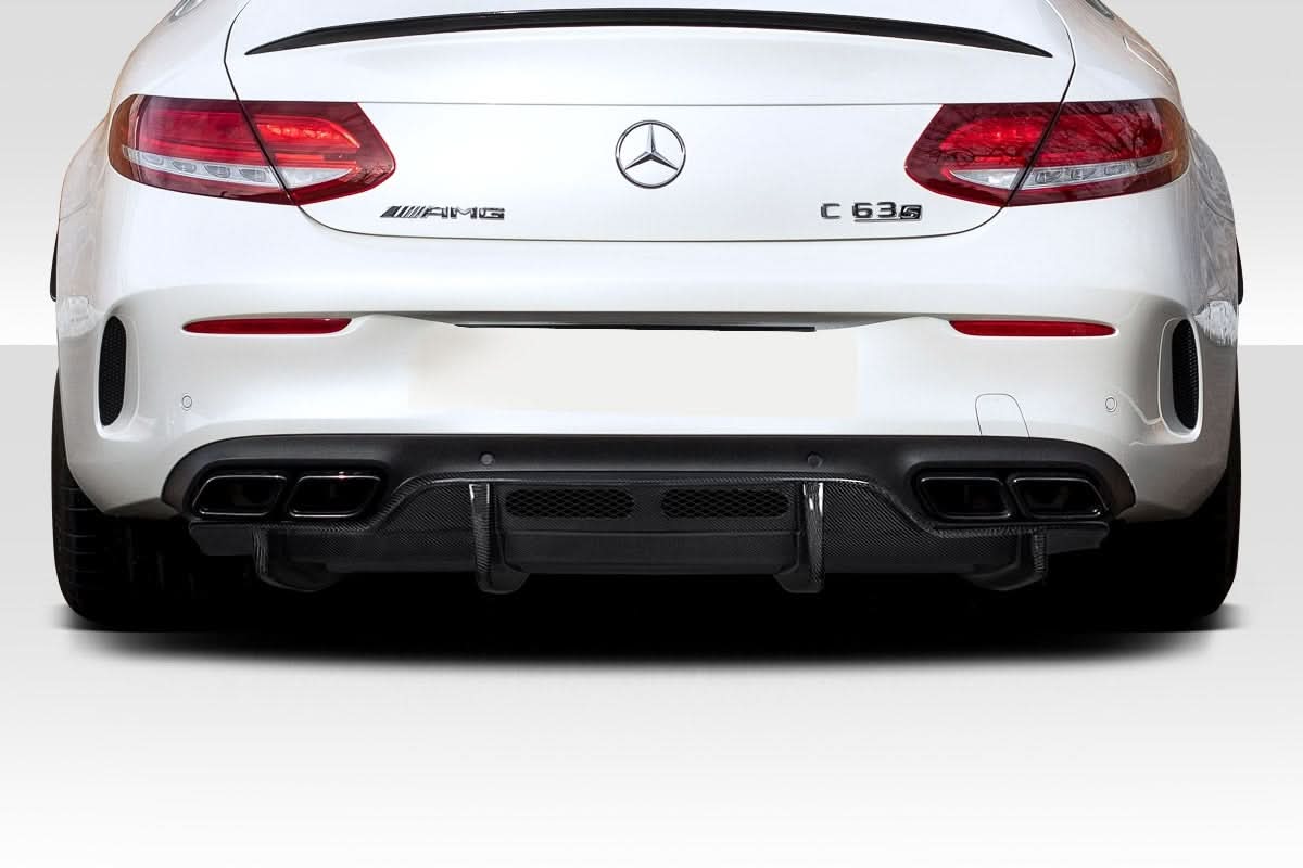 2015-2018 Mercedes C63 AMG Power Style Rear Diffuser - Carbon Fiber