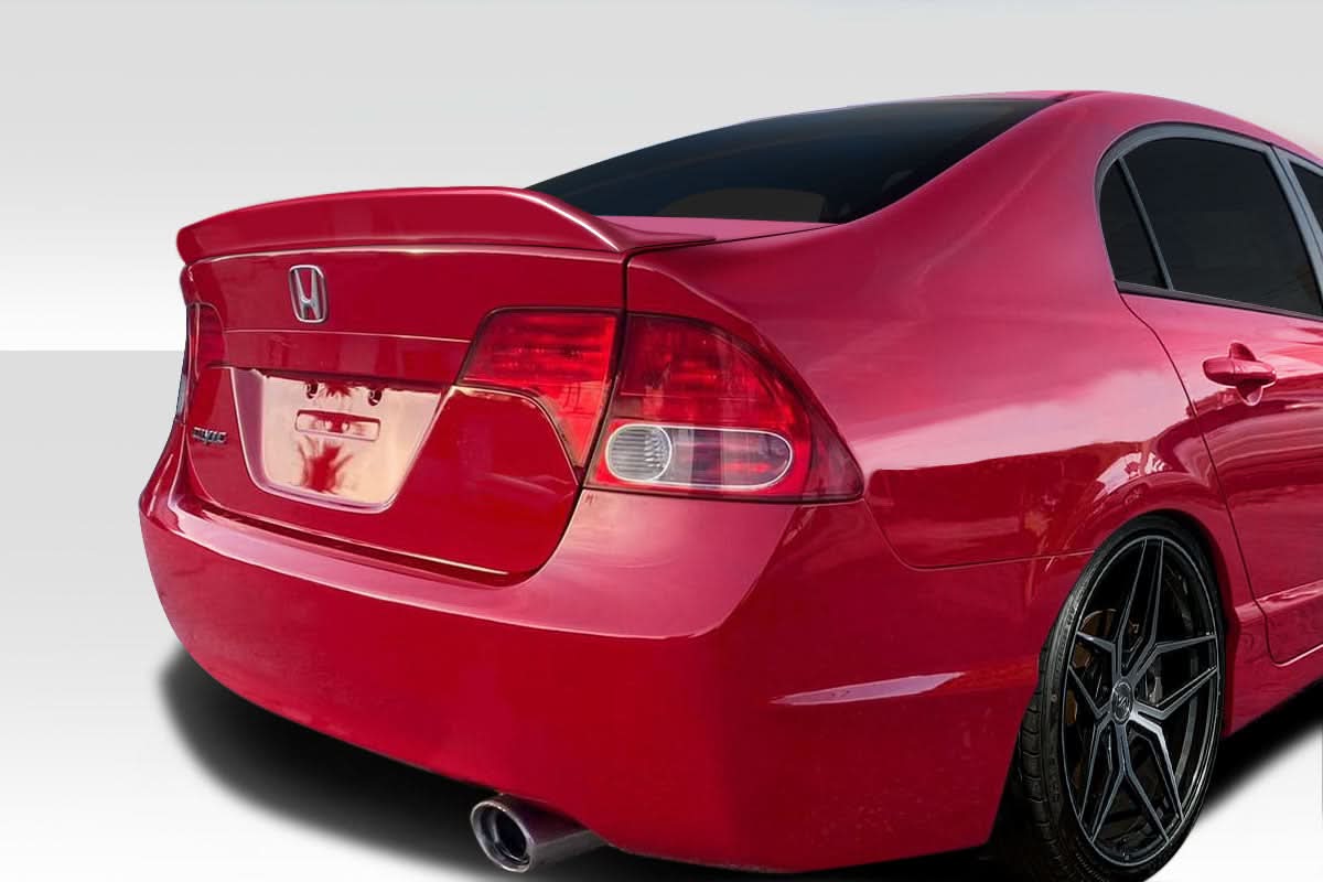 2006-2011 Honda Civic 4DR Kingston Style Rear Wing Spoiler - FRP