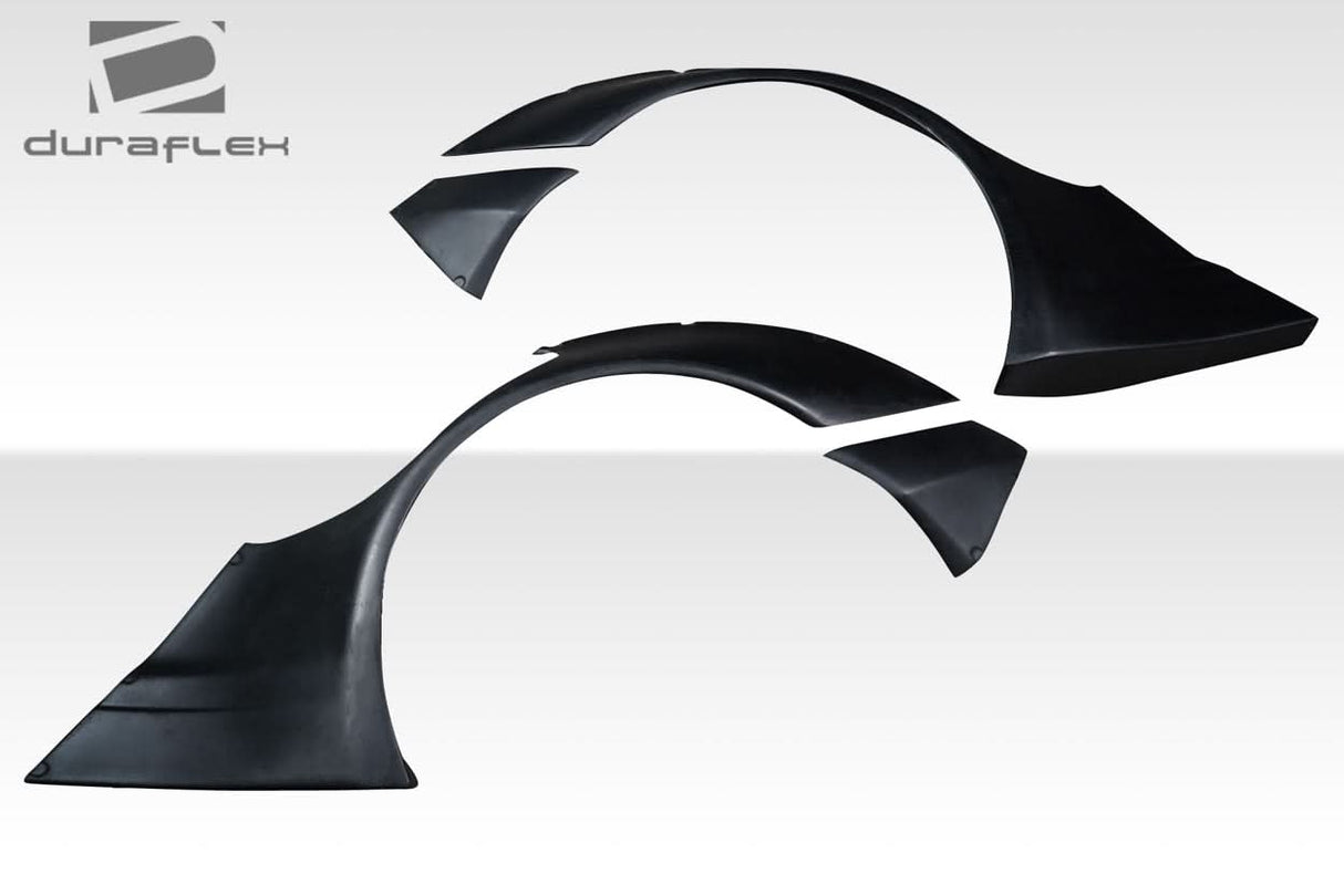 2004-2007 Porsche 911 LBW Style Rear Flares - 4 Piece - FRP