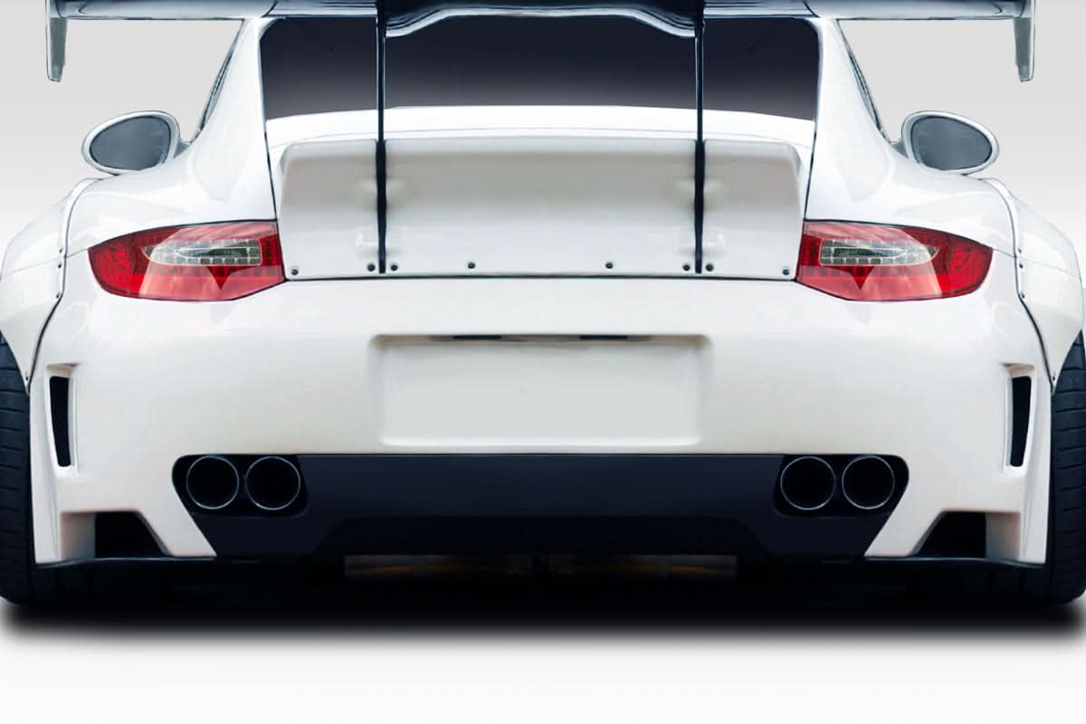 2004-2007 Porsche 911 LBW Style Rear Bumper - 1 Piece - FRP