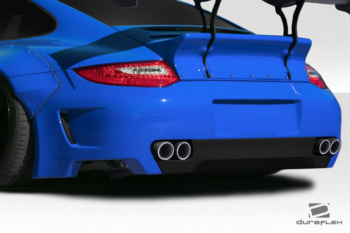 2004-2007 Porsche 911 LBW Style Rear Bumper - 1 Piece - FRP