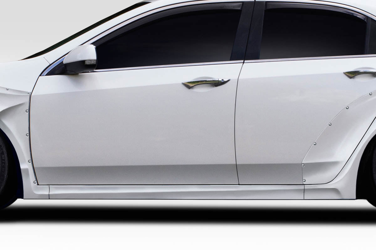 2009-2014 Acura TSX Khan Style Side Skirts - 2 Piece - FRP
