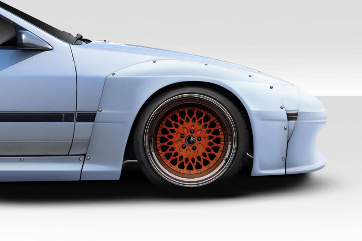 1985-1992 Mazda RX7 Phoenix Fire Style Front Fender Flares - FRP