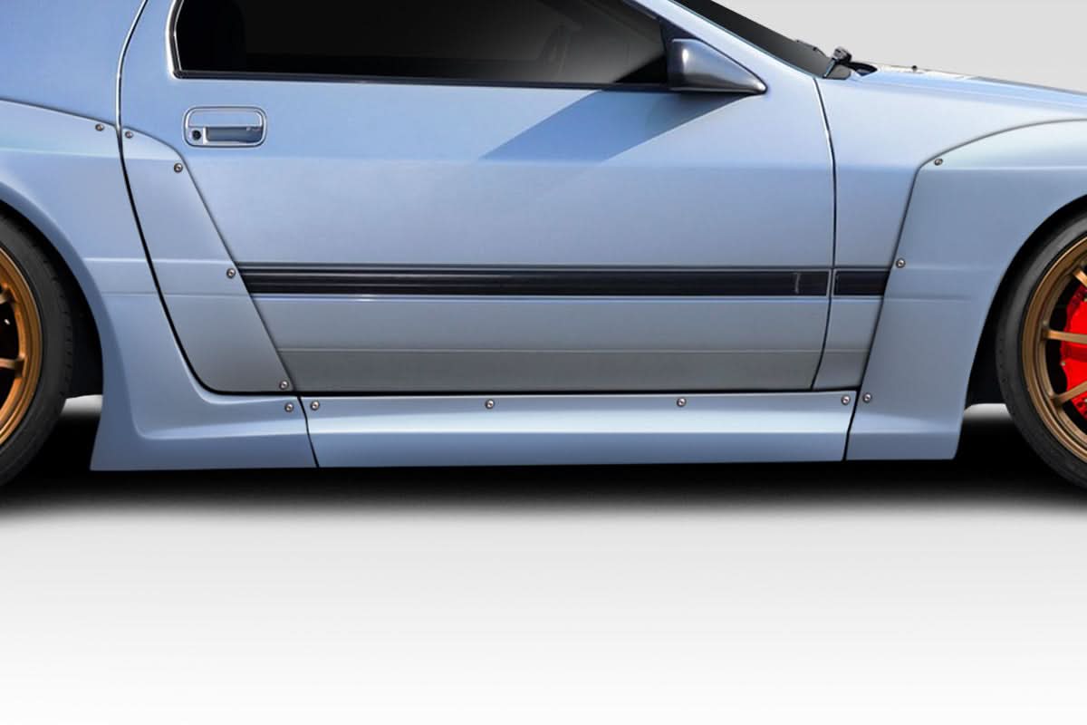 1985-1992 Mazda RX7 Phoenix Fire Style Side Skirt Rocker Panels - FRP