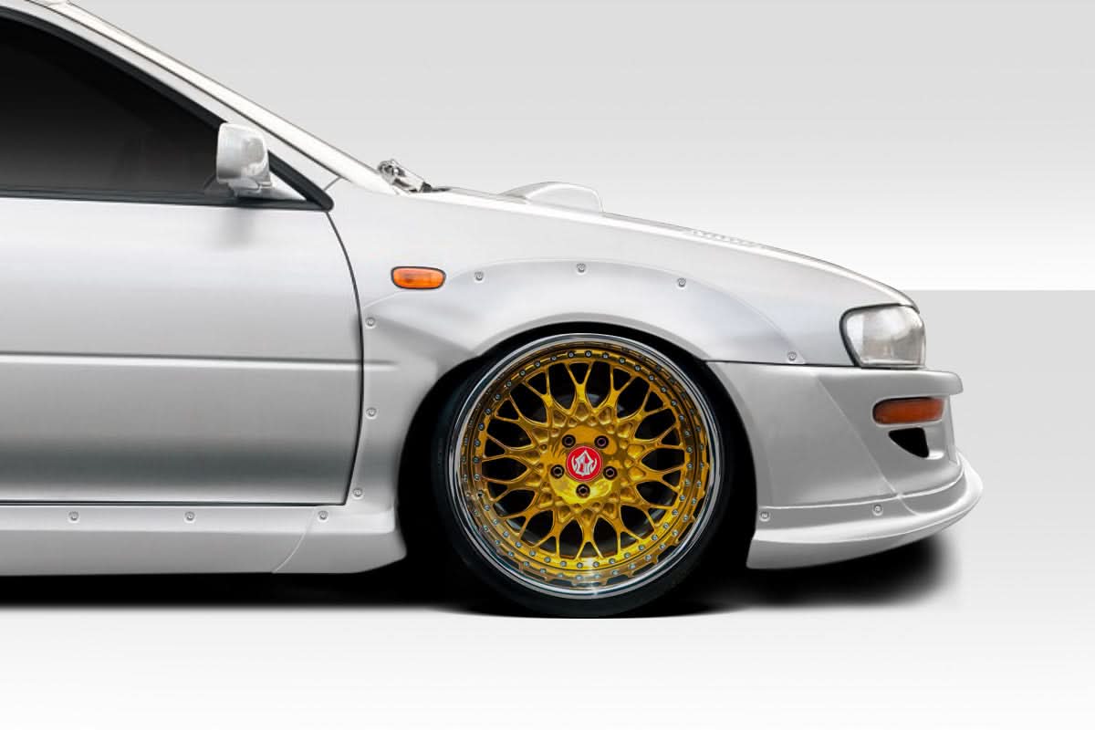 1993-2001 Subaru Impreza RBS Style Front Fender Flares - 2 Piece - FRP