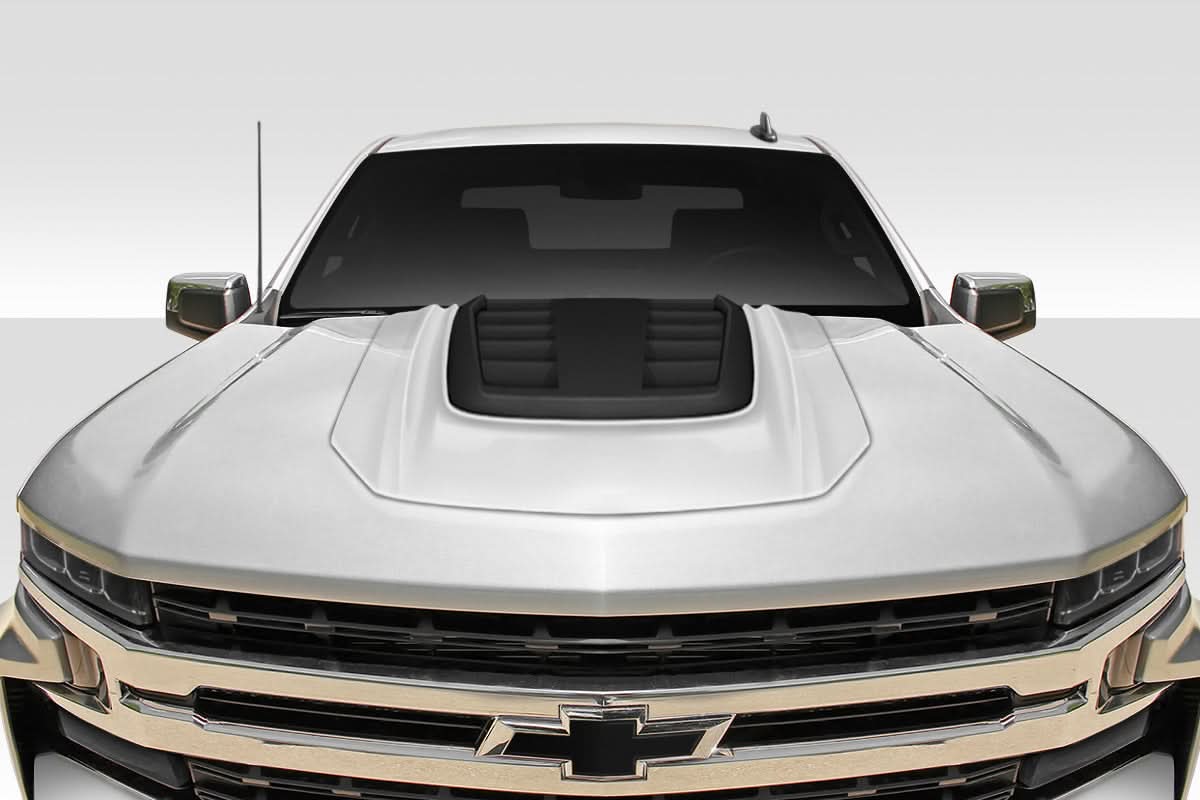 2019-2025 Chevrolet Silverado 1500 Overland Style Hood Scoop - FRP