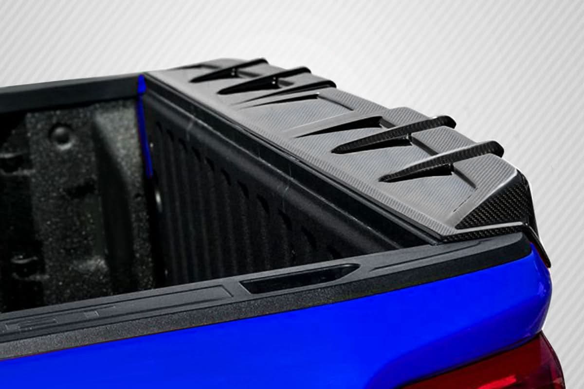2019-2025 Chevrolet Silverado 1500 Street Runner Style Rear Tailgate Wing Spoiler - Carbon Fiber