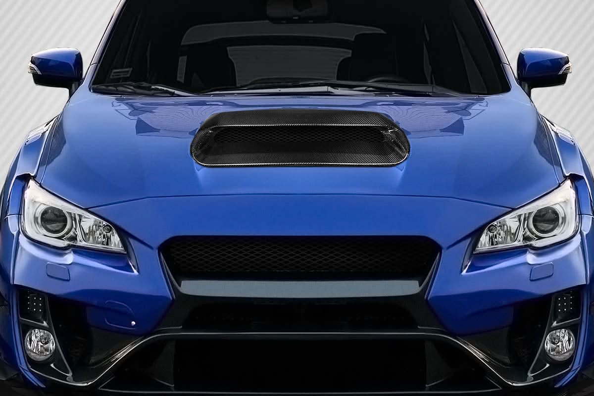2015-2021 Subaru WRX STI Hyperflow Style Hood Scoop - Carbon Fiber
