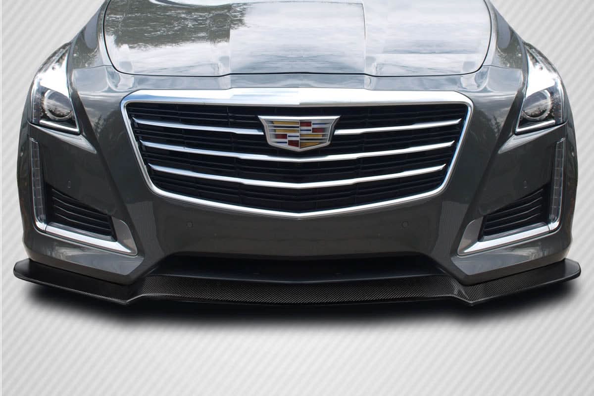 2014-2019 Cadillac CTS Alpha Style Front Lip Spoiler - Carbon Fiber
