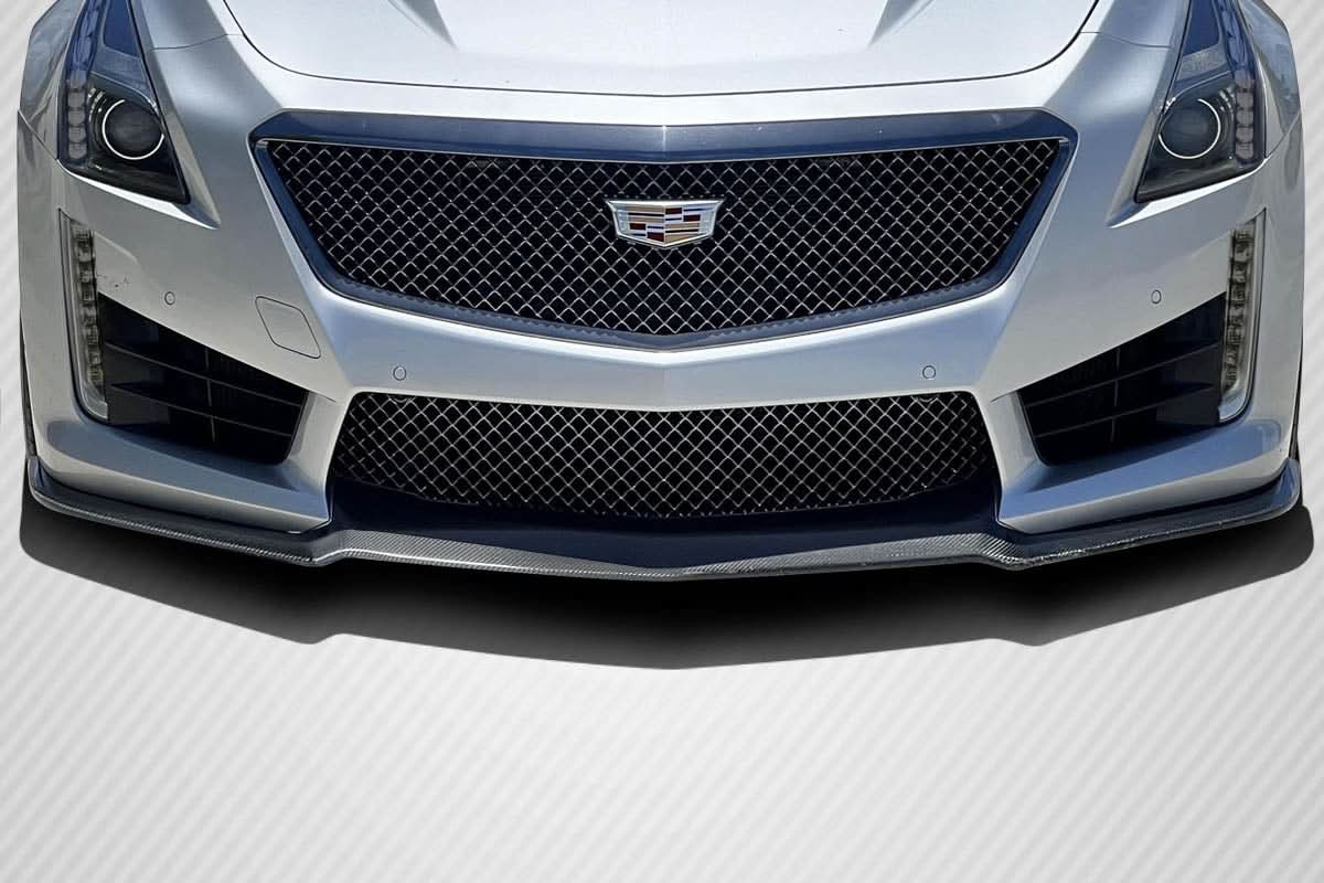 2016-2019 Cadillac CTS-V Alpha Style Front Lip Spoiler - Carbon Fiber