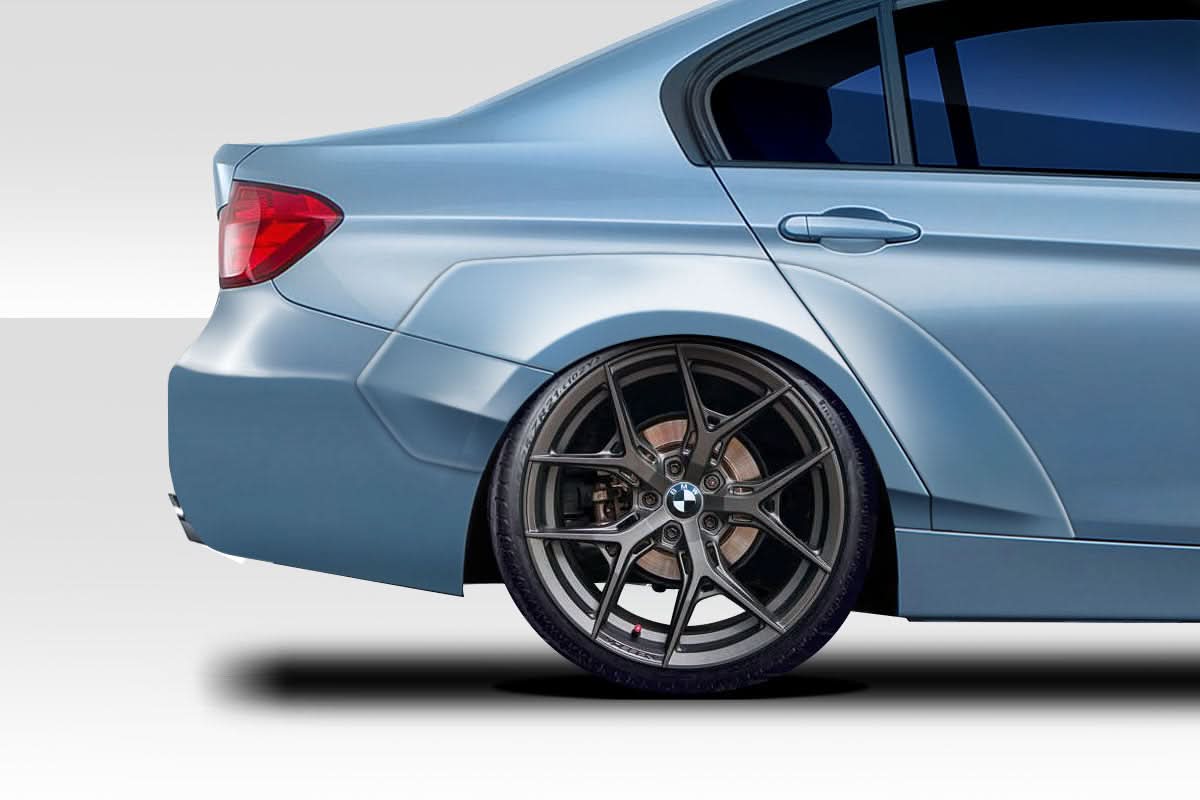 2012-2018 BMW 3 Series KTV Style Wide Rear Fender Flares - FRP
