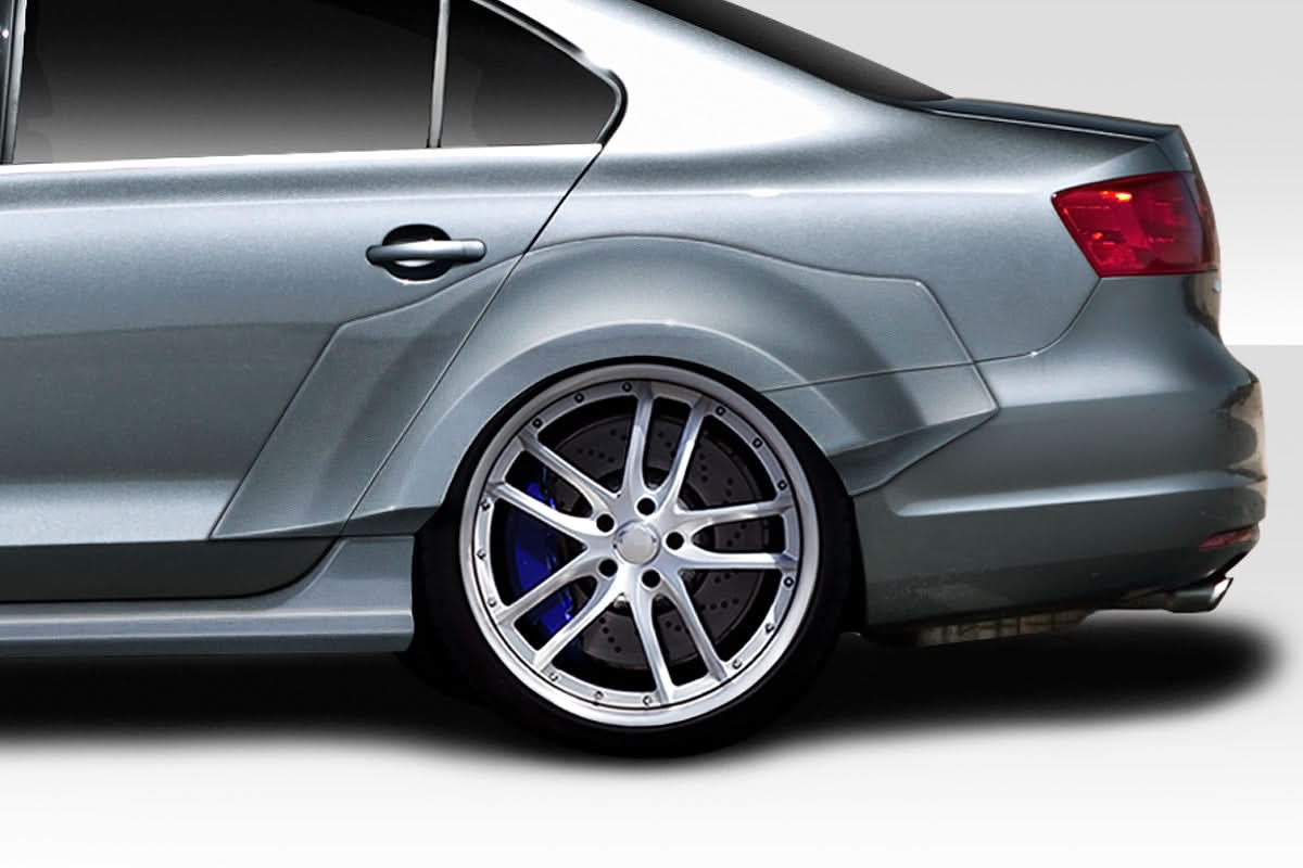 2011-2018 Volkswagen Jetta KTV Style Wide Body Rear Fender Flares - FRP