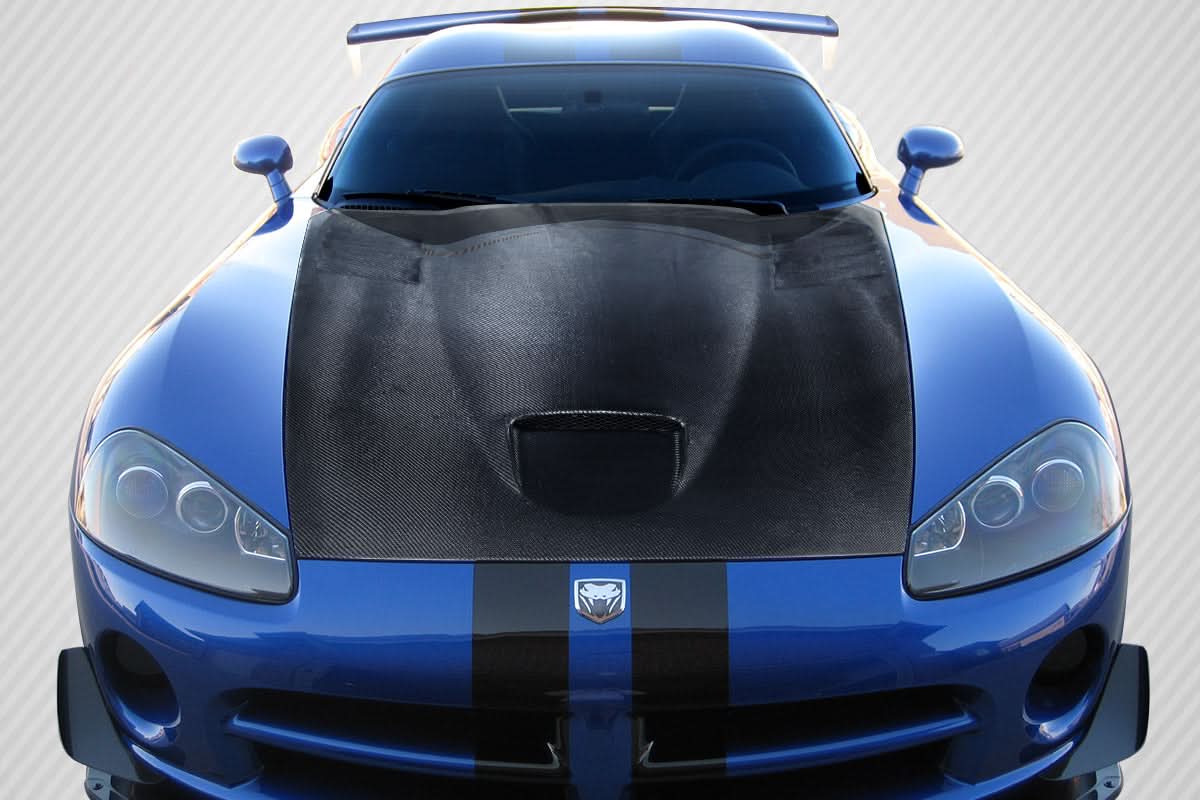 2003-2009 Dodge Viper SRT Look Hood - Carbon Fiber