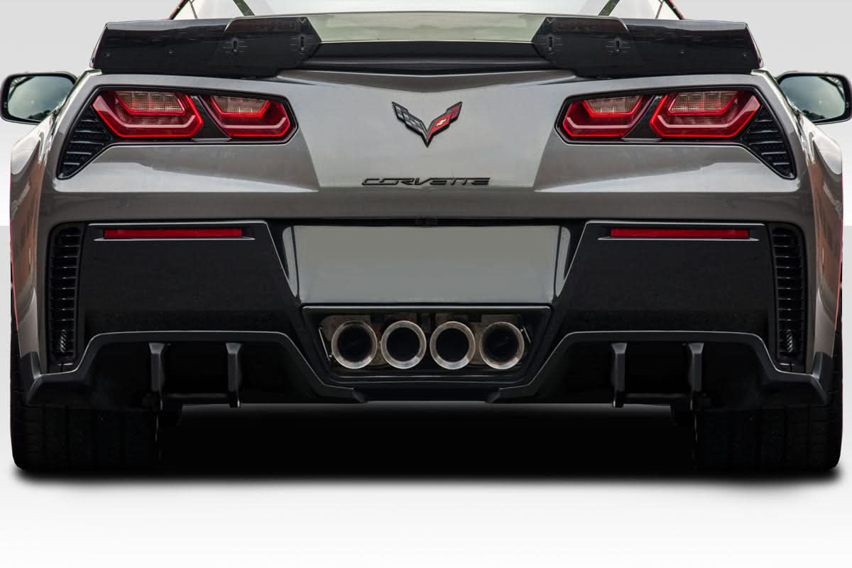 2014-2019 Chevrolet Corvette C7 Exe Style Rear Diffuser - 2 Pieces