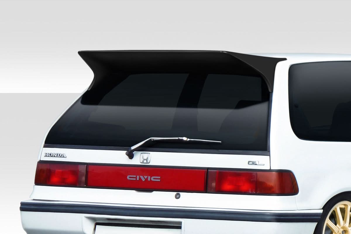 1988-1991 Honda Civic J Spec Style Rear Roof Wing Spoiler - FRP