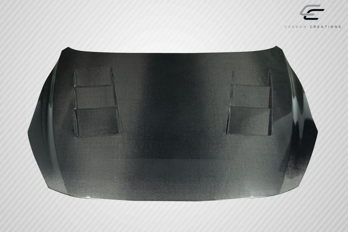 2014-2018 Mazda 3 Velocity Style Hood - Carbon Fiber