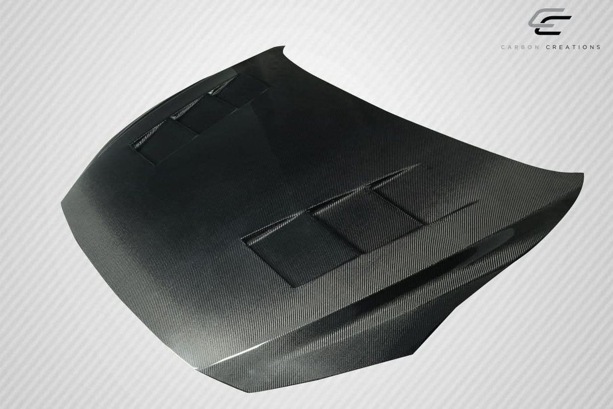 2014-2018 Mazda 3 Velocity Style Hood - Carbon Fiber