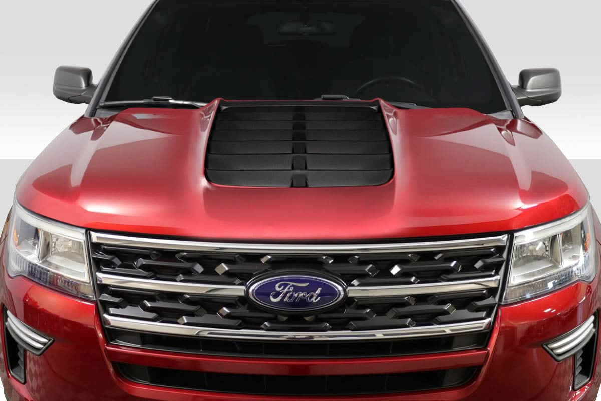 2016-2019 Ford Explorer GT500 Look Hood - 1 Piece - FRP