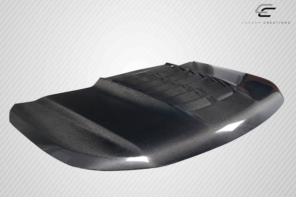 2016-2019 Ford Explorer Carbon Creations GT500 Look Hood - 1 Piece