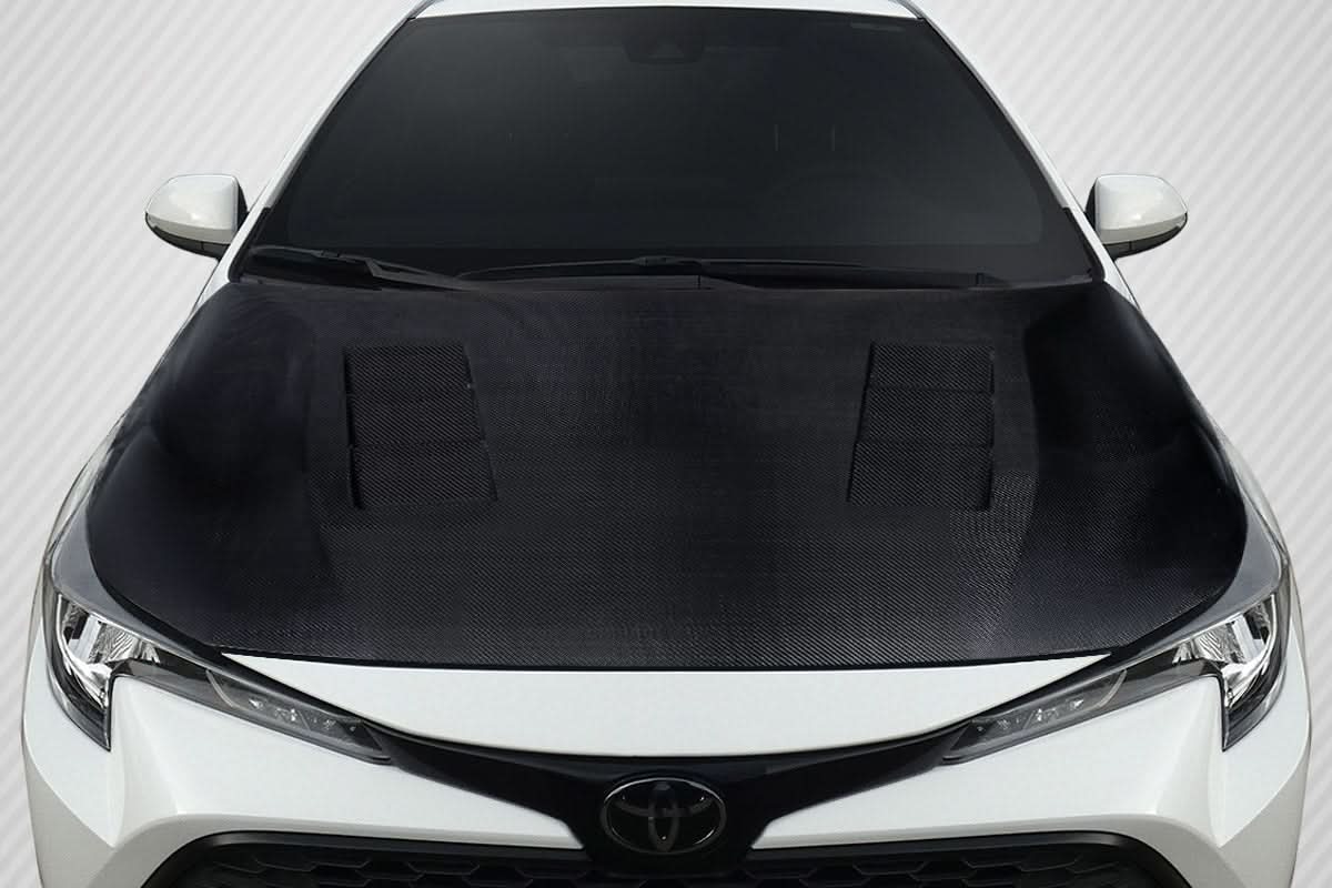 2020-2025 Toyota Corolla Velocity Style Hood - Carbon Fiber