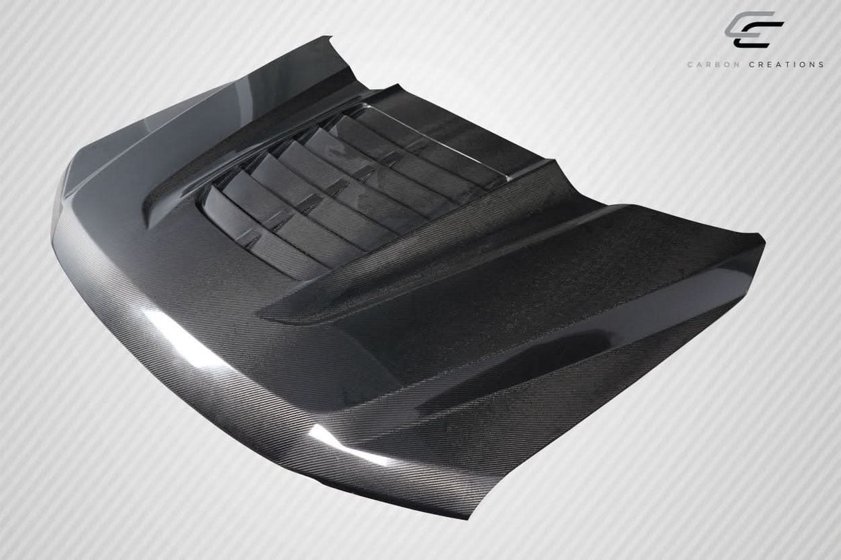 2017-2022 Ford Super Duty GT500 V2 Look Hood - Carbon Fiber