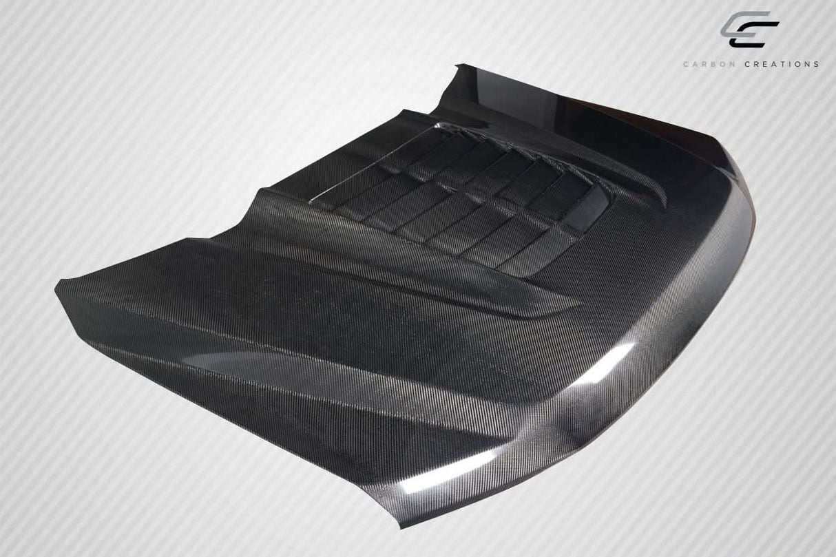 2017-2022 Ford Super Duty GT500 V2 Look Hood - Carbon Fiber