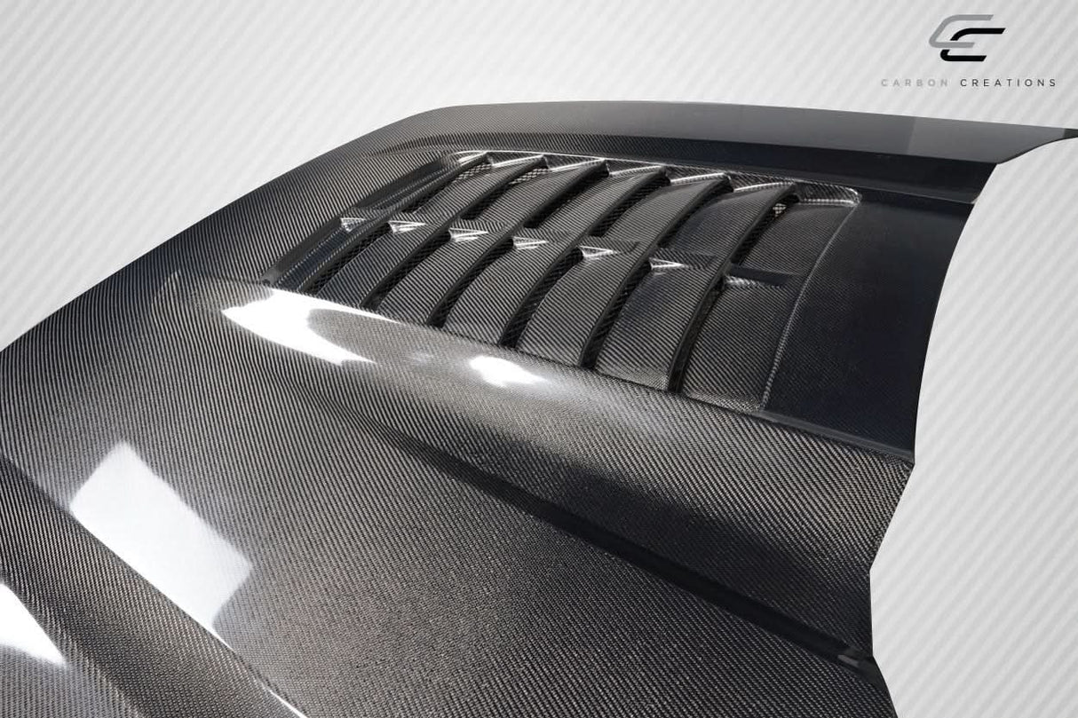 2017-2022 Ford Super Duty GT500 V2 Look Hood - Carbon Fiber