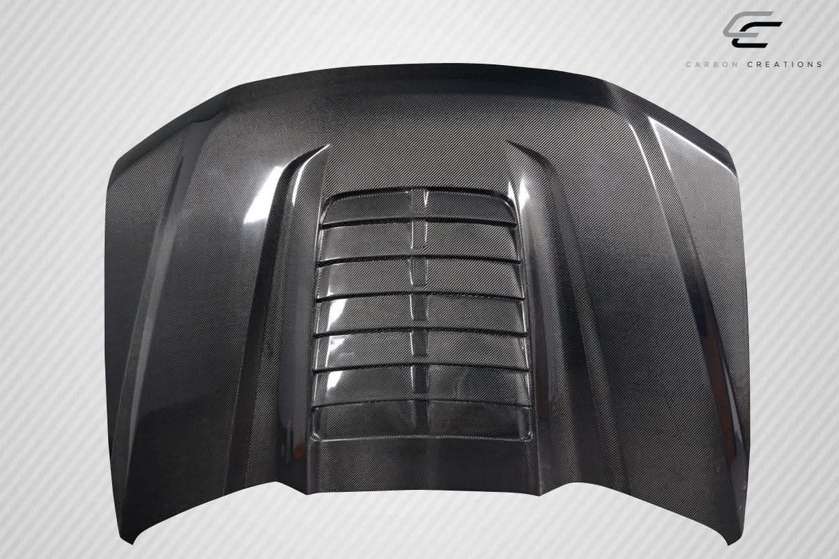 2017-2022 Ford Super Duty GT500 V2 Look Hood - Carbon Fiber