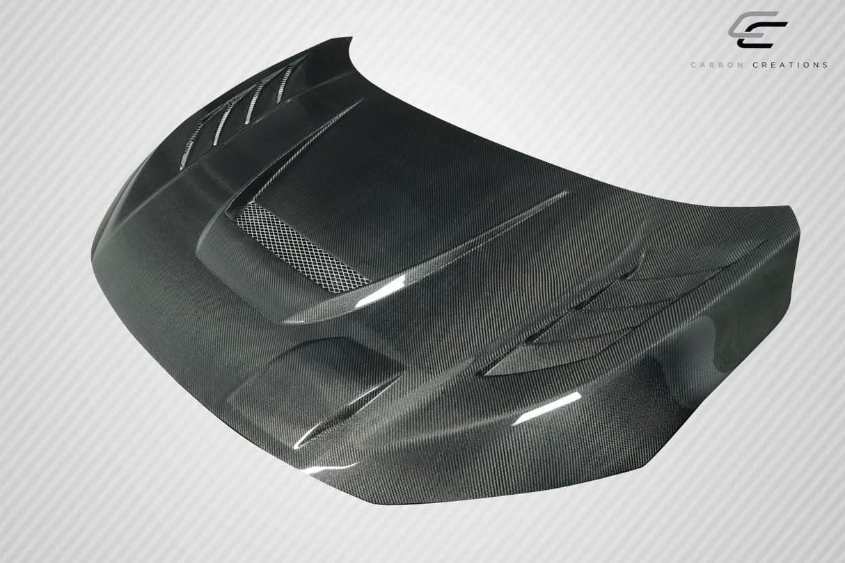 2016-2021 Honda Civic Time Attack Style Hood - Carbon Fiber